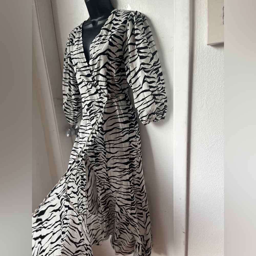 RIXO Noleen animal print cotton Dress size XS - Picture 6 of 14